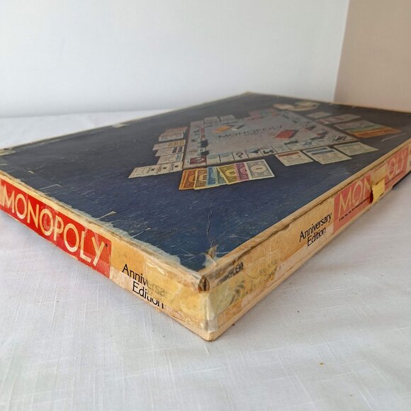 Vintage Monopoly Board Game Parker Brothers 1974 Anniversary Edition Metal Piece - Picture 10 of 15
